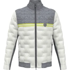 Original Penguin 80's Mixed Media Blocked Golf Jacket