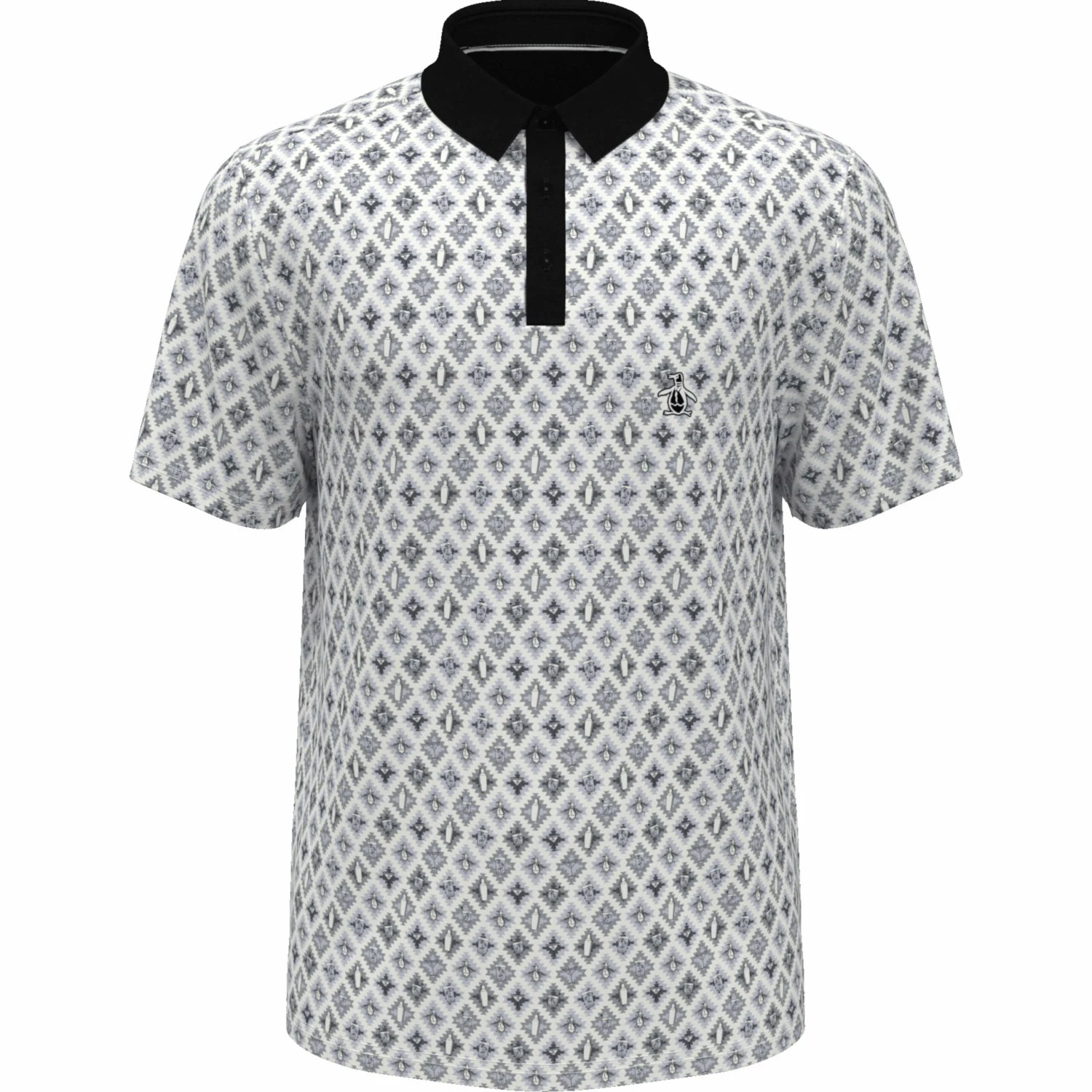 Original Penguin All Over Atomic Cocktail Print Golf Polo 1 Original Penguin All Over Atomic Cocktail Print Golf Polo
