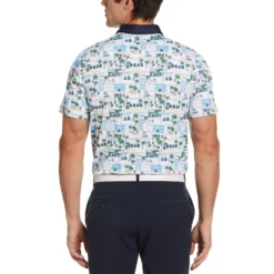 Original Penguin -Original Penguin Beach Club Print Golf Polo Original Penguin 2 scaled