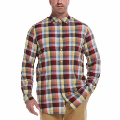 Original Penguin Big & Tall EcoVero™ Woven Plaid Stretch Shirt