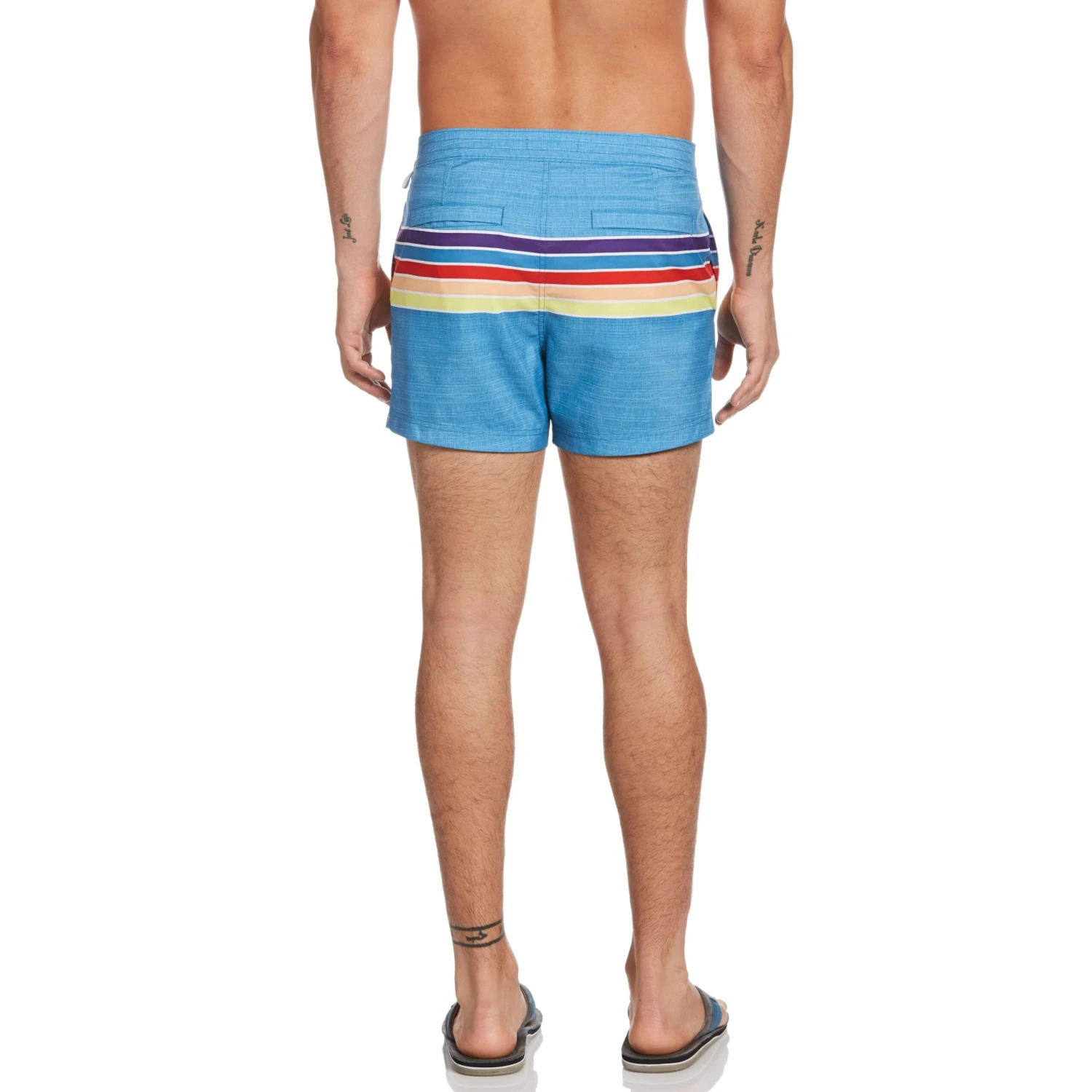 Original Penguin Engineered Stripe Box Swim Short 2 Original Penguin Engineered Stripe Box Swim Short - Image 2