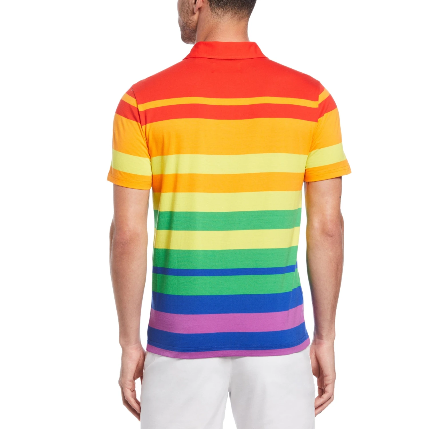 Original Penguin Engineered Stripe Polo Pride Pete 2 Original Penguin Engineered Stripe Polo Pride Pete - Image 2
