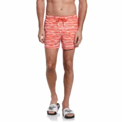 Original Penguin Glitch Print Swim Short