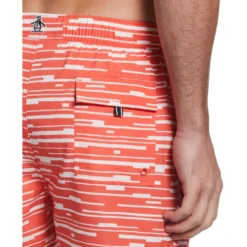 Original Penguin Glitch Print Swim Short -Original Penguin Glitch Print Swim Short Original Penguin 4 scaled