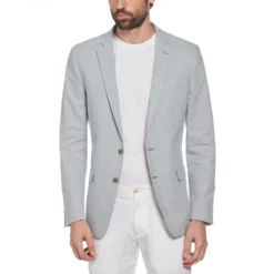 Original Penguin Green Plaid Linen Blend Chambray Jacket -Original Penguin Green Plaid Linen Blend Chambray Jacket Original Penguin 3 scaled