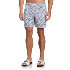 Original Penguin Pete Print Swim Shorts