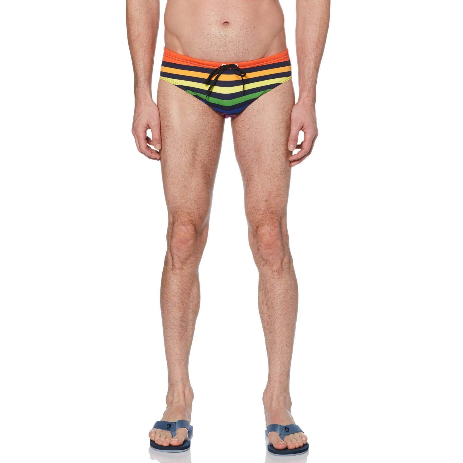 Original Penguin Pride Rainbow Stripe Swim Brief 1 Original Penguin Pride Rainbow Stripe Swim Brief