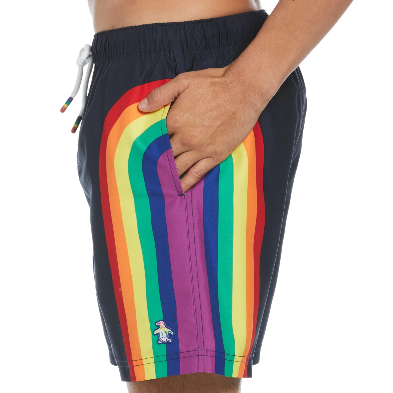 Original Penguin Rainbow Pride Swim Shorts 1 Original Penguin Rainbow Pride Swim Shorts