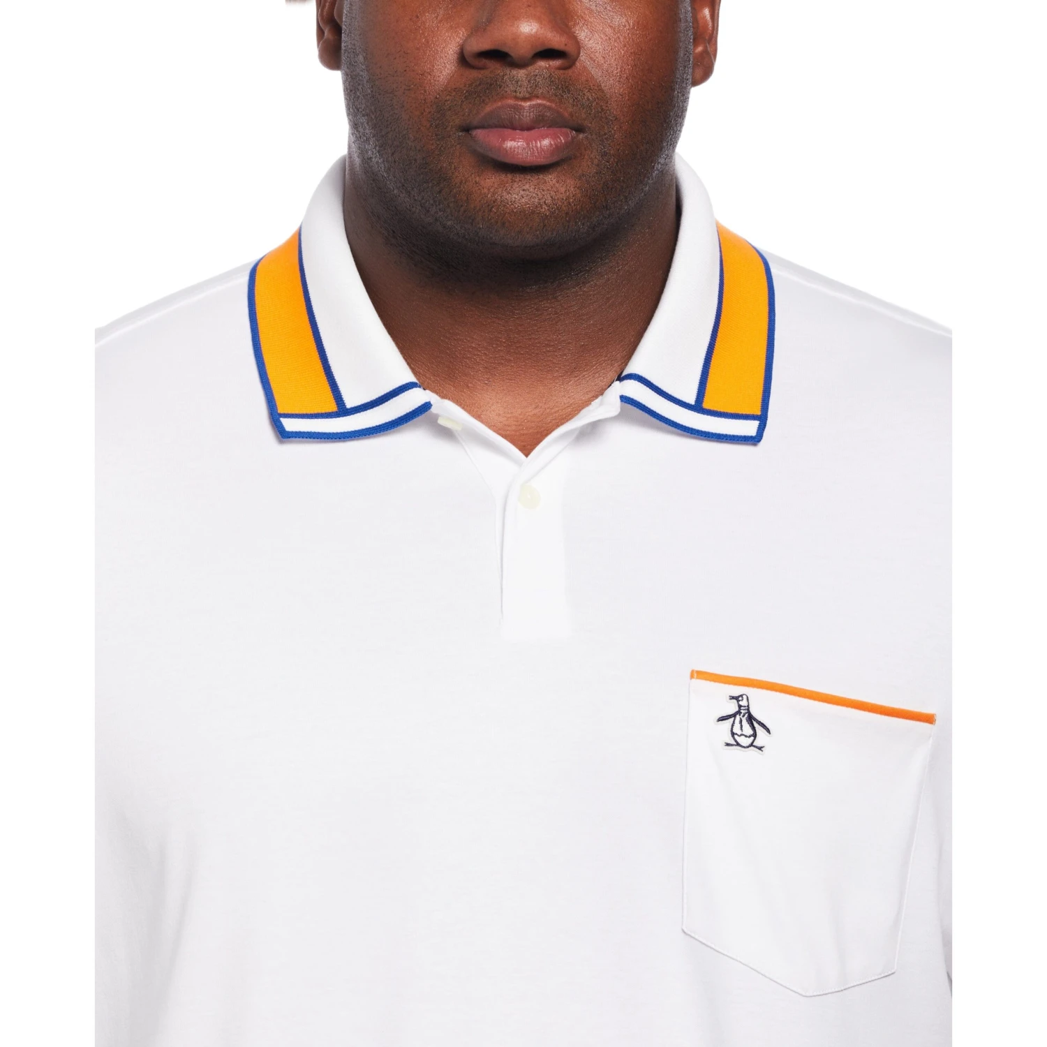 Original Penguin Striped Collar And Cuff Interlock Polo 3 Original Penguin Striped Collar And Cuff Interlock Polo - Image 3
