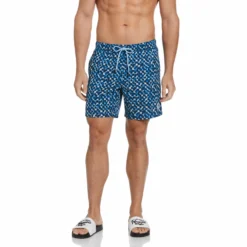 Original Penguin Tile Print Swim Short