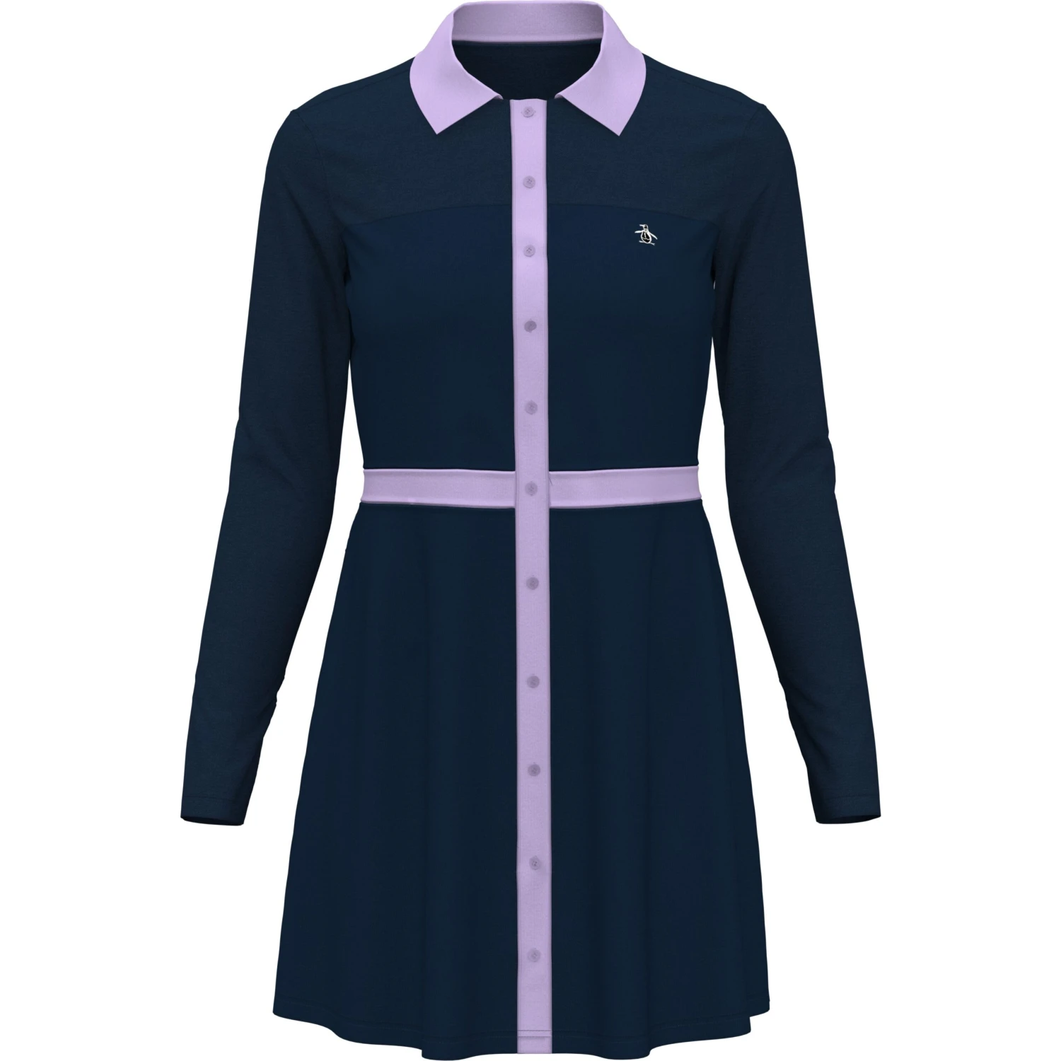 Original Penguin Women's Color Block Shirtdress 3 Original Penguin Women's Color Block Shirtdress - Image 3