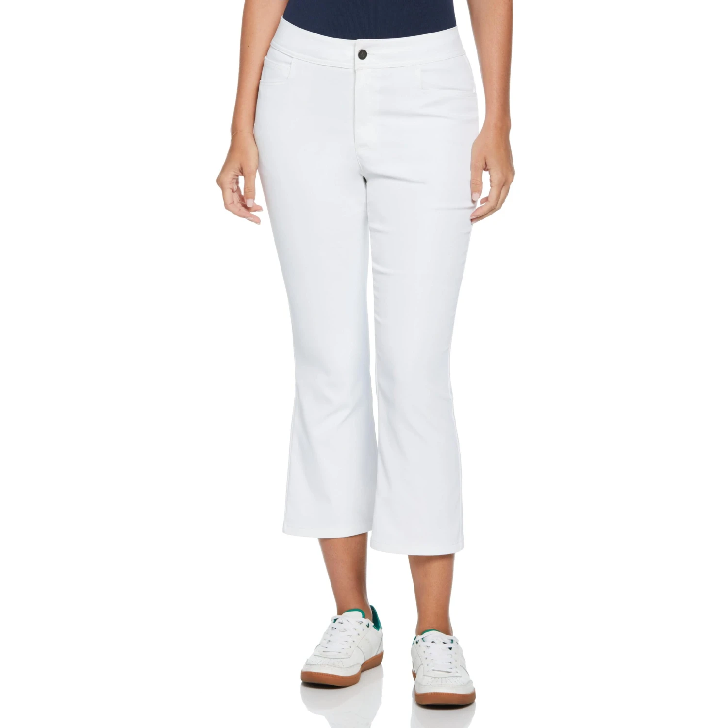 Original Penguin Women's Veronica Open Front Crop Flare Golf Pant 1 Original Penguin Women's Veronica Open Front Crop Flare Golf Pant